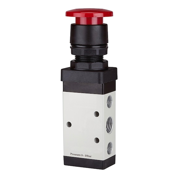 RIEGLER 5/2-way valve manual mushroom button 116013 - Directional control valve (pneumatics, unspecified)