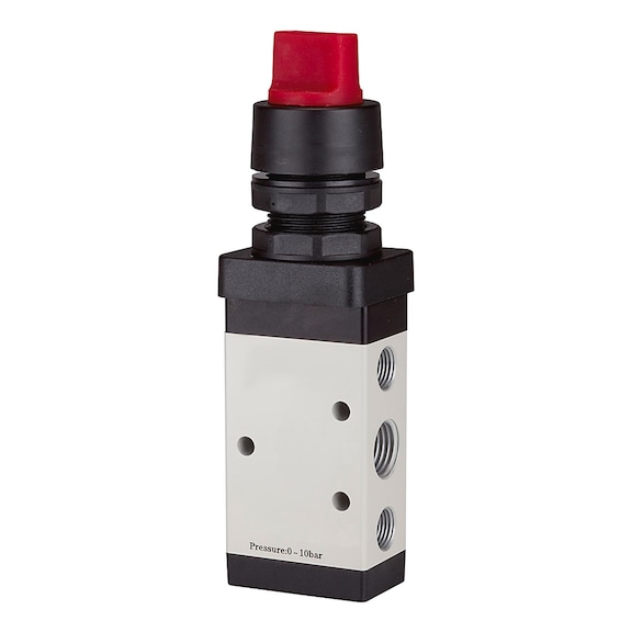 RIEGLER 5/2-way valve manual short rotary lever 116025 - Directional control valve (pneumatics, unspecified)