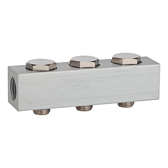Supply bar for directional control valves with three valve positions 106617 - Manifold (pneumatics)