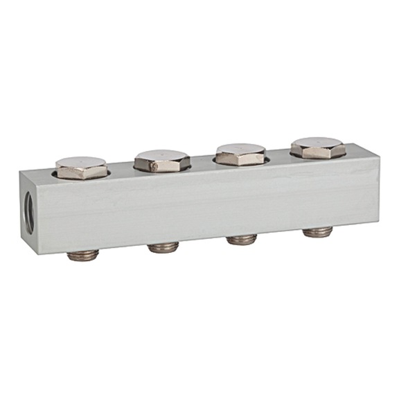 Supply bar for directional control valves with four valve positions 106618 - Manifold (pneumatics)