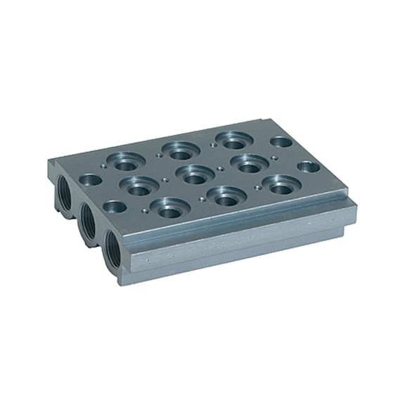 Multiple base plate for directional control valves with three valve positions 106623 - Subplate for valve (accessory, pneumatics)