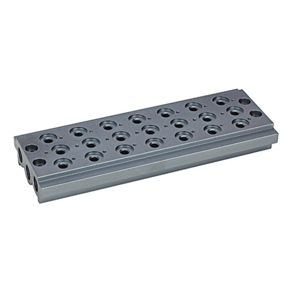 Multiple base plate for directional control valves with seven valve positions 106627 - Subplate for valve (accessory, pneumatics)