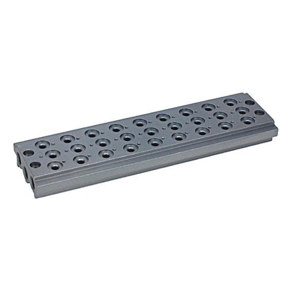 Multiple base plate for directional control valves with nine valve positions 106629 - Subplate for valve (accessory, pneumatics)