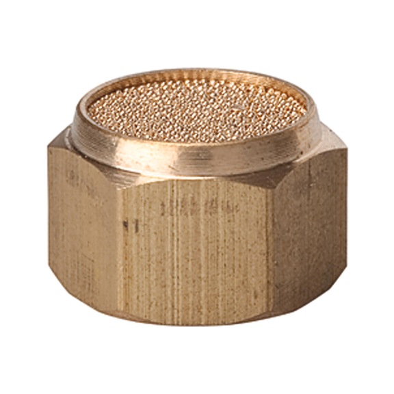 Sintered bronze silencer flat 113360 - Pneumatic silencer (accessory, pneumatics)