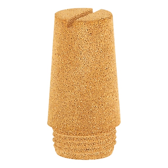 Sintered bronze silencer slotted 113351 - Pneumatic silencer (accessory, pneumatics)