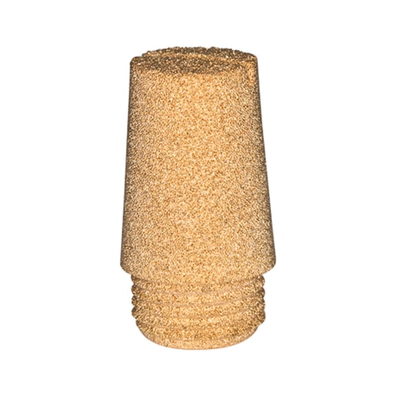 Sintered bronze silencer value line slotted 116286 - Pneumatic silencer (accessory, pneumatics)
