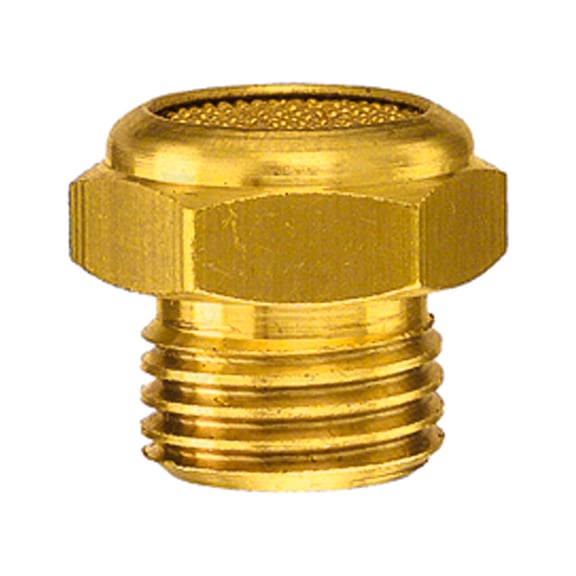 Sintered bronze silencer flat 101472 - Pneumatic silencer (accessory, pneumatics)