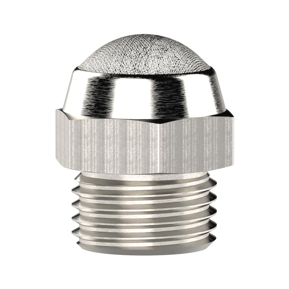 Schalldämpfer Edelstahl flache Ausführung 156487 - Schalldämpfer (Zubehör, Pneumatik)