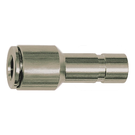 Straight plug connection with reducing plug nipple stainless steel 1.4404 110443 - Push-in fitting (pneumatics)