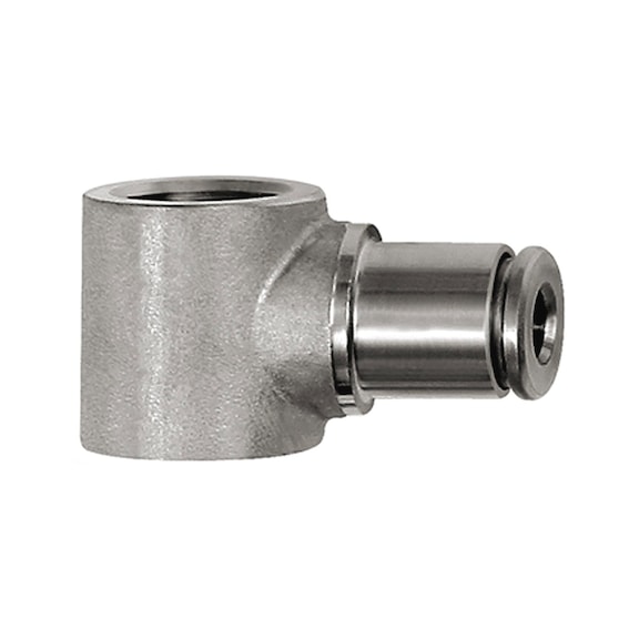 L-Ringstück Edelstahl 1.4404 110455 - Steckverbindung Teile (Pneumatik)