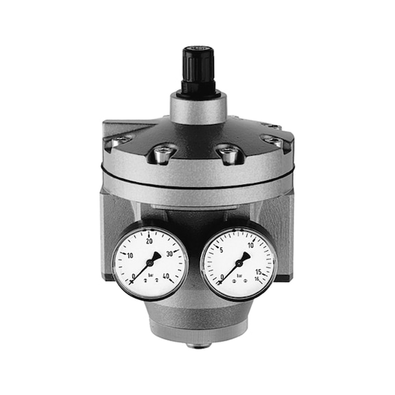 High-performance pressure regulator with 2 pressure gauges 101266 - Pressure regulator