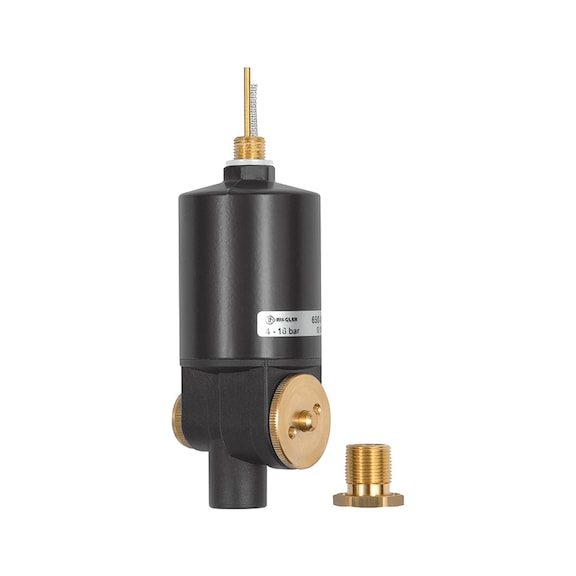 Vollautomatisches Ablassventil inklusive Adapter 100677 - Absperrventil, Entlüftungsventil (Pneumatik)