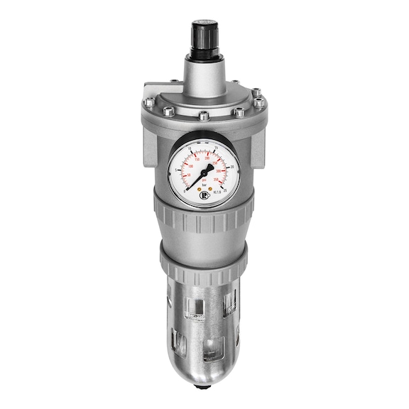Standard filter regulator with polycarbonate container protective basket and pressure gauge 174094 - Filter regulator (pneumatics, unspecified)