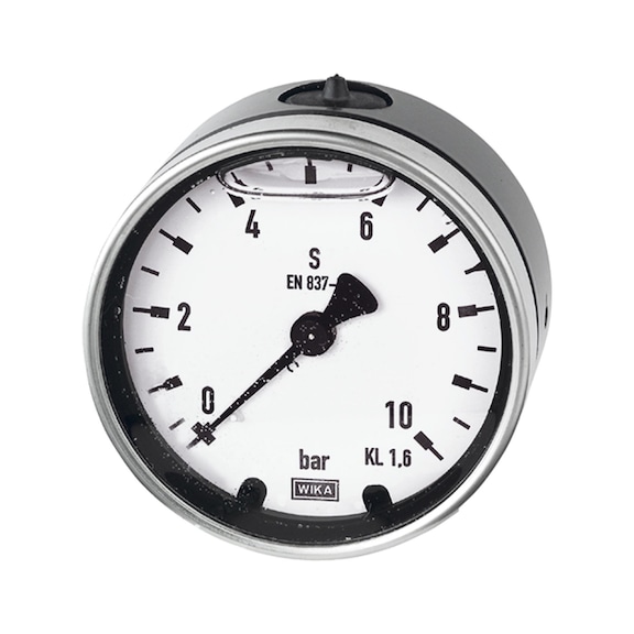 Glycerine manometer with metal case Single scale in bar 102221 - Glycerine manometer