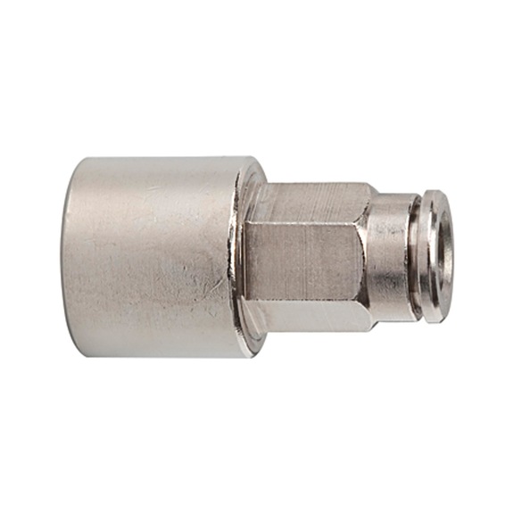 Straight plug-in fitting metallica nickel-plated brass 108876 - Straight push-in fitting (pneumatic)