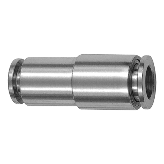 Straight plug connection reducing stainless steel 1.4404 135252 - Push-in fitting (pneumatics)