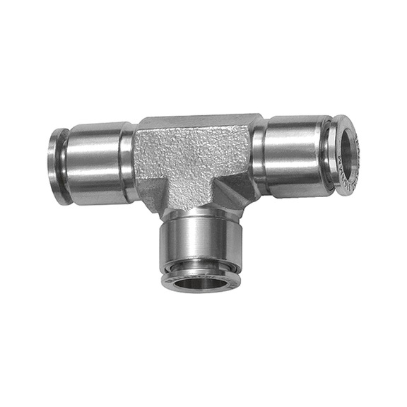 T-Steckverbindung Edelstahl 1.4404 135271 - T-Steckverschraubung, T-Steckverbindung (Pneumatik)