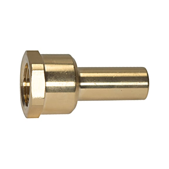 Screw-on connector brass internal thread 114077 - Component for connectors (accessory, pneumatics)