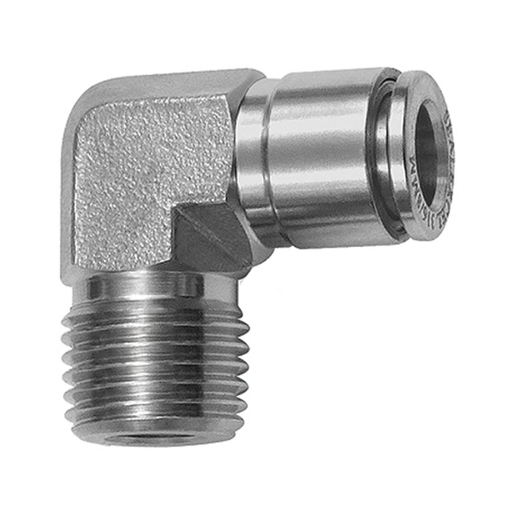 L-plug-in fitting stainless steel 1.4404 135162 - Push-in L-fitting, push-in L-connection (pneumatics)