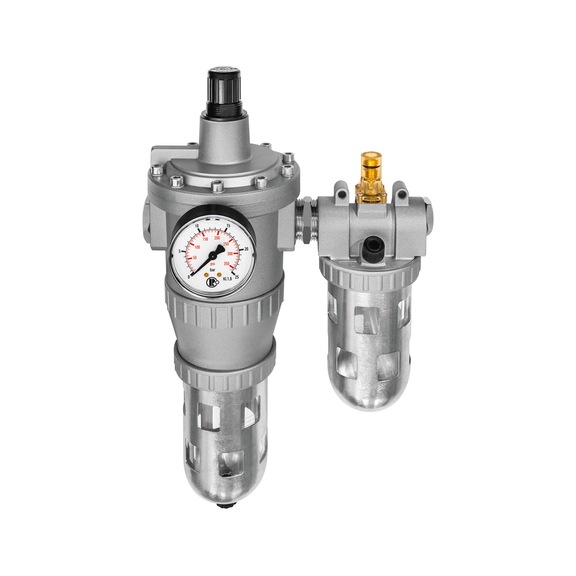 Two-piece standard maintenance unit with polycarbonate container and protective cage 174100 - Two-part maintenance unit (pneumatics)