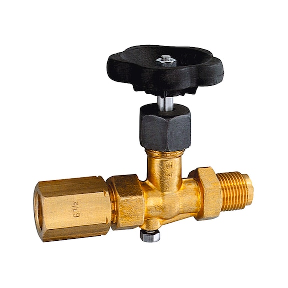 Manometer-Absperrventil Zapfen - Spannmuffe 102664 - Messgerät, Druck (Teile)