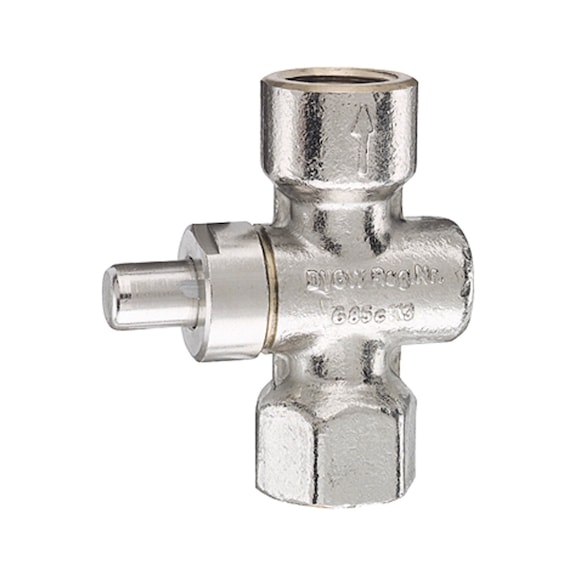 Manometer-Druckknopfhahn G 1/2 102685 - Messgerät, Druck (Teile)