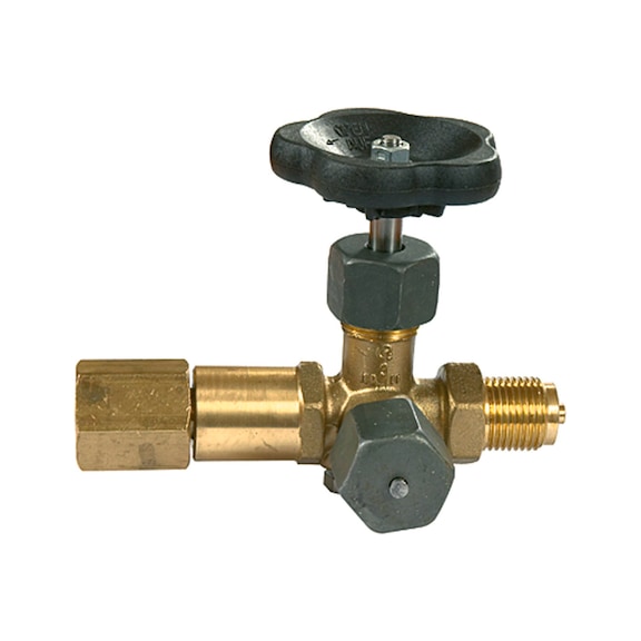 Manometer-Absperrventil Zapfen - drehbare Muffe 102671 - Messgerät, Druck (Teile)