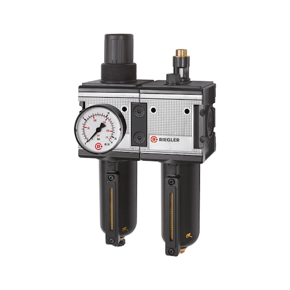 Two-piece multifix maintenance unit with metal container and sight glass 133126 - Two-part maintenance unit (pneumatics)