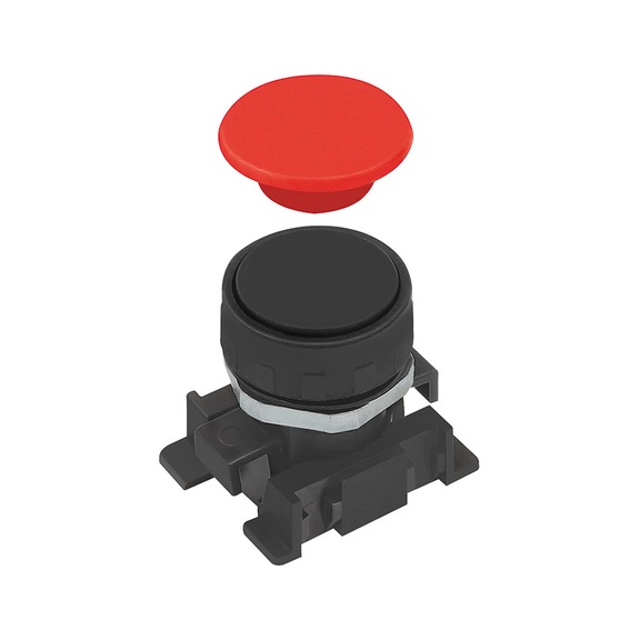 METAL WORK Push button with red and black disc 106444 - Pneumatics (accessories, unspecified)