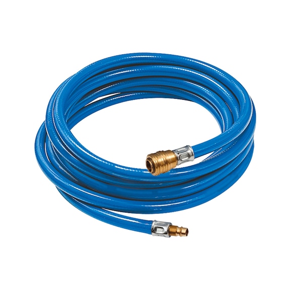 Workshop hose set Quick-release coupling Nominal width 7.2 Length 5 m 113841 - Tubing (pneumatics, unspecified)