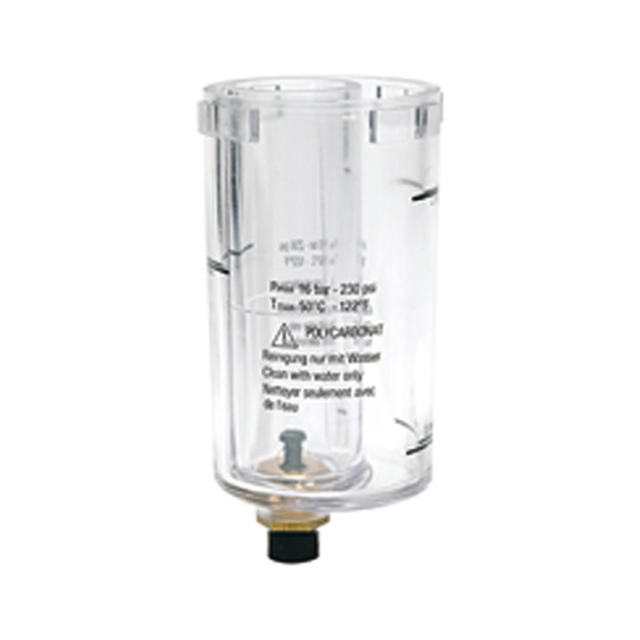 Plastic container with drain valve and O-ring 101109 - Container, sieve Pneumatics (accessories, other)