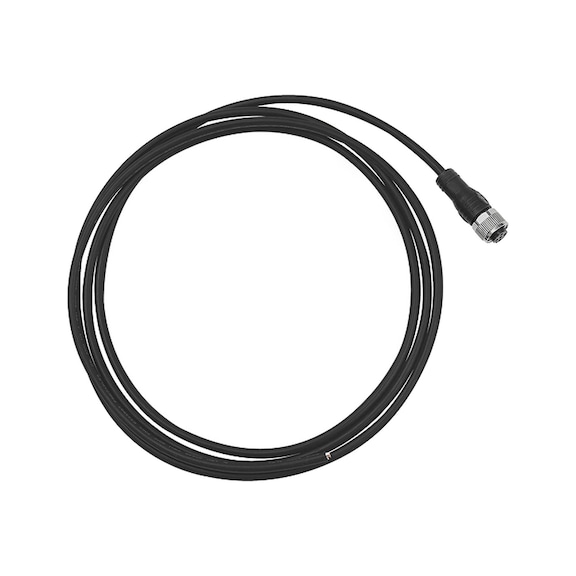 Anschlussstecker gerade vierpolig mit PUR-Kabel 2 m 103089 - Überwachungsgerät (Zubehör)