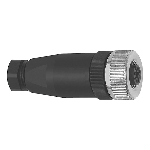 Anschlussstecker gerade vierpolig ohne Kabel 103087 - Überwachungsgerät (Zubehör)