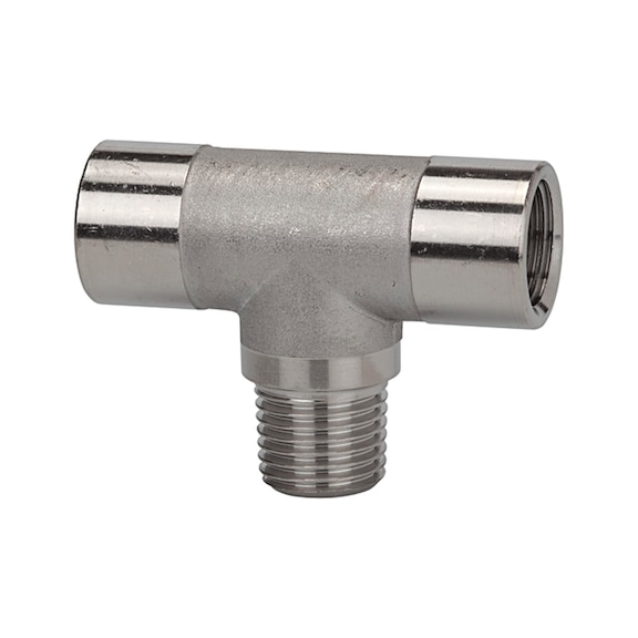 T-piece inside/outside/inside stainless steel 1.4404 112824 - Manifold (pneumatics)