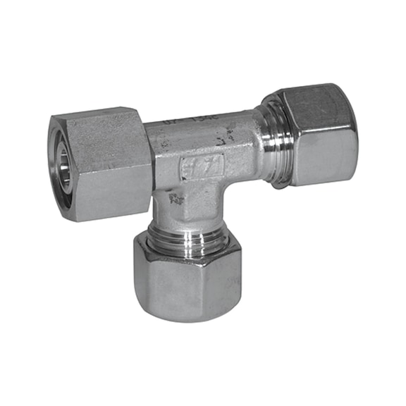 Adjustable L-connection fitting sealing cone stainless steel 1.4571 112327 - Adjustable screw connection (pneumatics)