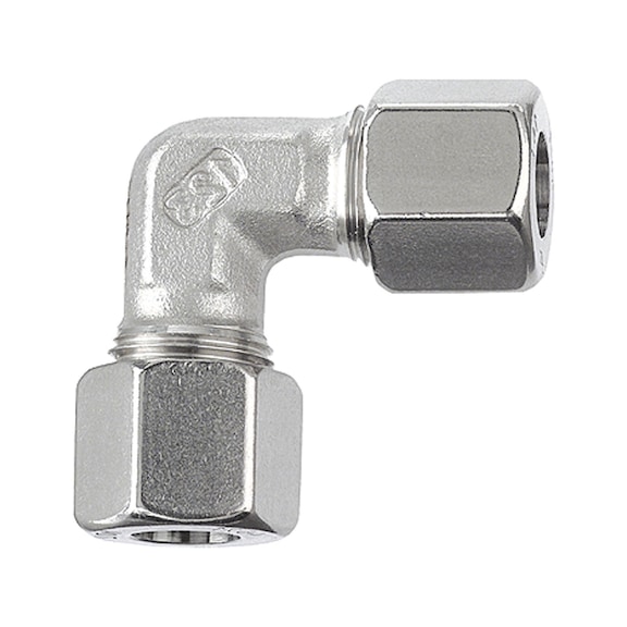 Winkel-Verschraubung Edelstahl 1.4571 112403 - Winkelverschraubung (Pneumatik)