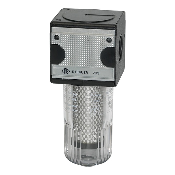 Aktivkohlefilter multifix mit Polycarbonatbehälter 100539 - Aktivkohle-Filter (Pneumatik)