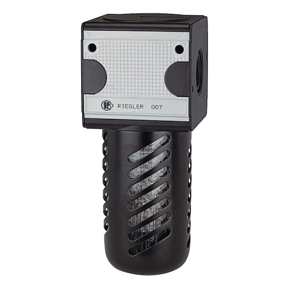 Multifix activated carbon filter with polycarbonate container and protective basket 100541 - Activated carbon filter (pneumatics)