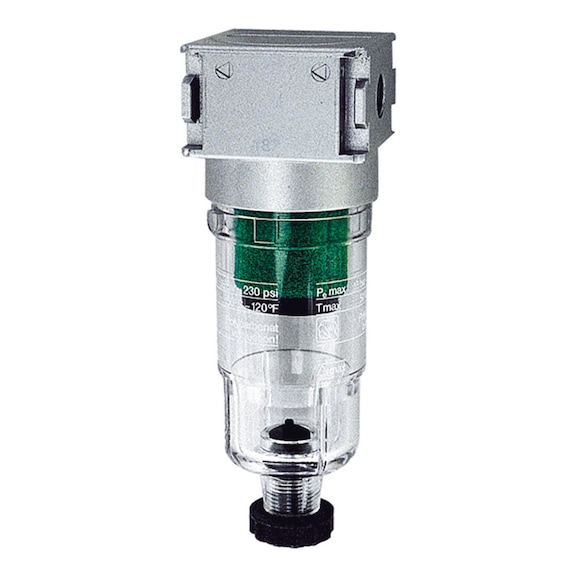 Multifix-mini microfilter with polycarbonate container 100373 - Heavy-duty filter, Micro mist separator (pneumatics)