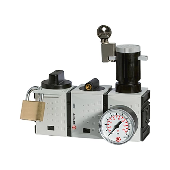 Wartungsstation SAFETY FUTURA Kugelhahn-Anfahrventil-Druckregler 100243 - Wartungseinheit (Pneumatik, sonstige)