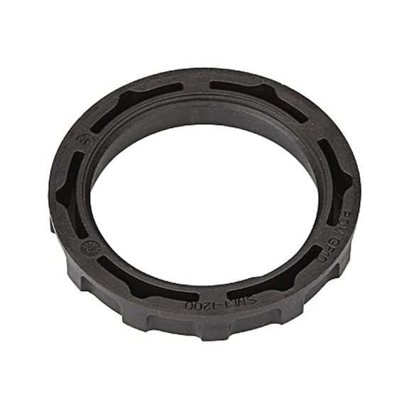 Schalttafelmutter M36x1,5 100041 - Befestigungselement und Bezeichnungsschild