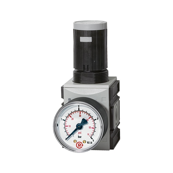 Precision pressure regulator continuous pressure supply FUTURA with pressure gauge 100111 - Precision air regulator (pneumatics)