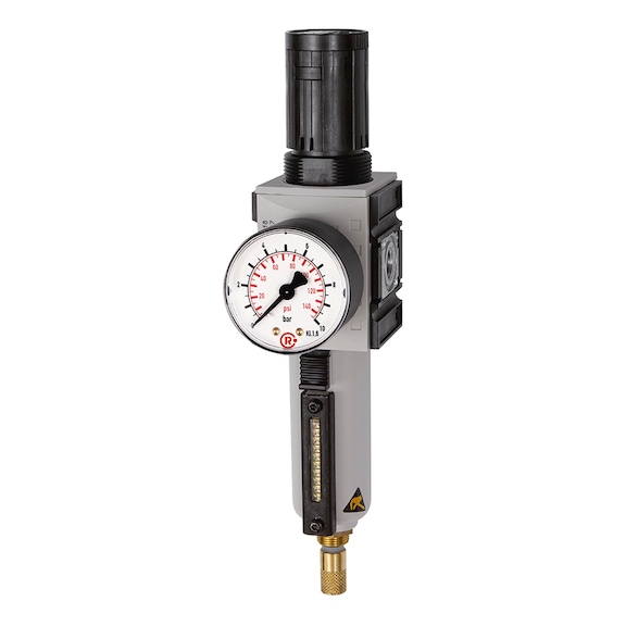 FUTURA filter regulator with metal container sight glass and pressure gauge 151847 - Filter regulator (pneumatics, unspecified)