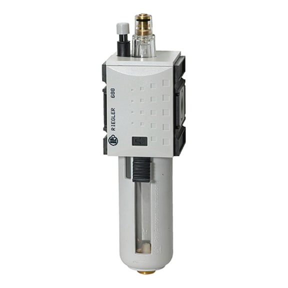 FUTURA mist lubricator with polycarbonate container and protective cage 100208 - Standard lubricator (pneumatics)