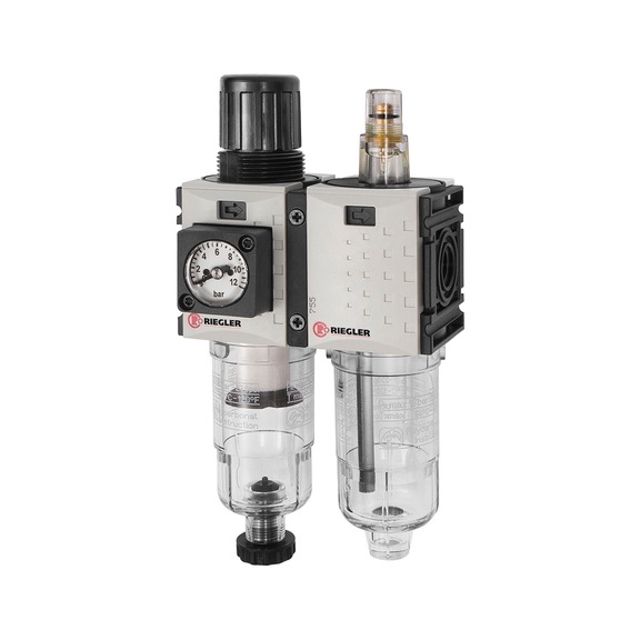 Two-piece FUTURA-mini maintenance unit with polycarbonate container 142468 - Two-part maintenance unit (pneumatics)