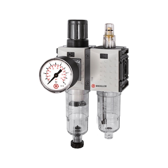 Two-piece FUTURA-mini maintenance unit with polycarbonate container 142457 - Two-part maintenance unit (pneumatics)