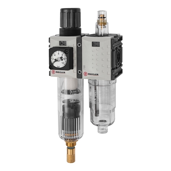 Two-piece FUTURA-mini maintenance unit with polycarbonate container 142469 - Two-part maintenance unit (pneumatics)