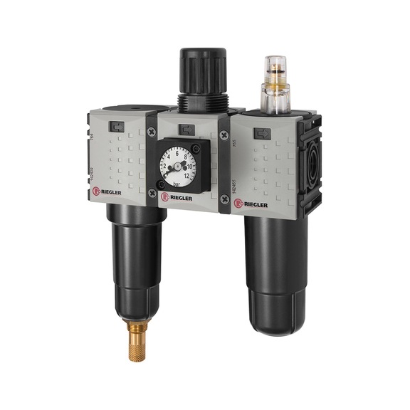 Three-piece maintenance unit FUTURA-mini metal container compact pressure gauge 142516 - Three-part maintenance unit (pneumatics)