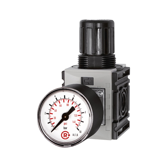Pressure regulator FUTURA-mini with standard pressure gauge 142396 - Pressure regulator