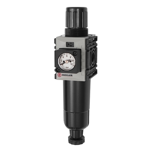 FUTURA-mini filter regulator with metal container and compact pressure gauge 142429 - Filter regulator (pneumatics, unspecified)
